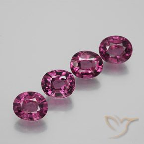 4.73캐럿 천연 라베리 레드 로돌라이트 가넷 보석, 타원형 컷, 6.6×5.6 mm, VVS-VS