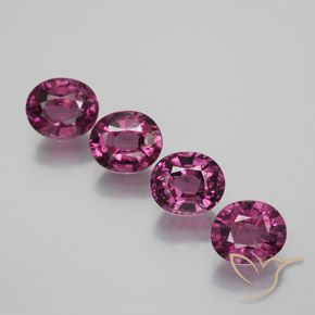 4.73캐럿 천연 라베리 레드 로돌라이트 가넷 보석, 타원형 컷, 6.6×5.6 mm, VVS-VS