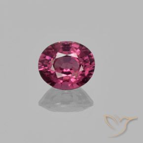 1.43ct 자연스러운 미디엄 퍼플 로돌라이트 가넷, 타원형, VS