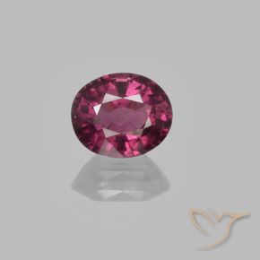1.45ct 자연스러운 라베리 레드 로돌라이트 가넷, 타원형, VS