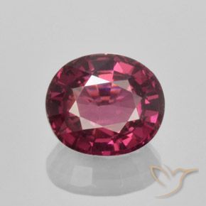 1.86ct 자연스러운 미디엄 퍼플 로돌라이트 가넷, 타원형, VS