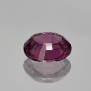 1.54캐럿 천연 딥 퍼플 로돌라이트 가넷, 타원형 컷, 7.6×6.4 mm, VS