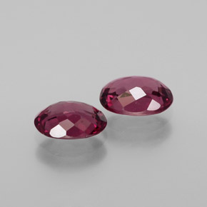 캐럿 천연 라즈베리 레드 로돌라이트 가넷 보석, 타원형 컷, VS