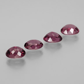 캐럿 천연 라즈베리 레드 로돌라이트 가넷 보석, 타원형 컷, VS