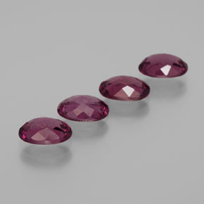 캐럿 천연 라즈베리 레드 로돌라이트 가넷 보석, 타원형 컷, VS
