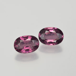 2.12캐럿 천연 딥 마젠타 핑크 로돌라이트 가넷 보석, 타원형 컷, 7.2×5.2 mm, VS