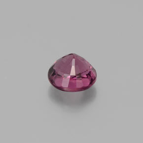 0.79캐럿 천연 라즈베리 레드 로돌라이트 가넷, 라운드 컷, 5.05 mm, VS