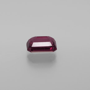 1.67캐럿 천연 라즈베리 레드 로돌라이트 가넷, 에메랄드 컷, 7.6×5.2 mm, VS