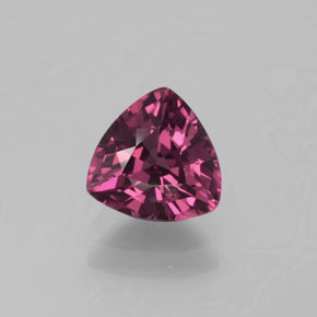 1.28캐럿 천연 라즈베리 레드 로돌라이트 가넷, 트릴리언, 6.7×6.6 mm, VVS-VS