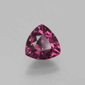 1.28캐럿 천연 라즈베리 레드 로돌라이트 가넷, 트릴리언, 6.7×6.6 mm, VVS-VS