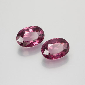 캐럿 천연 라즈베리 레드 로돌라이트 가넷 보석, 타원형 컷, VVS-VS