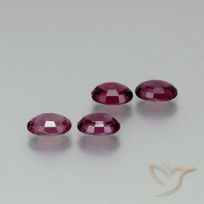 3.90캐럿 천연 라즈베리 레드 로돌라이트 가넷 보석, 타원형, VVS-VS