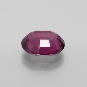 2.74캐럿 천연 라즈베리 레드 로돌라이트 가넷, 타원형 컷, 9.6×7.7 mm, VS