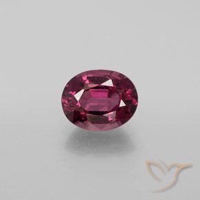 2.05ct 자연스러운 라즈베리 레드 로돌라이트 가넷, 타원형, VS