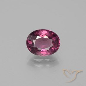 2.19ct 자연스러운 미디엄 다크 퍼플 로돌라이트 가넷, 타원형, VS