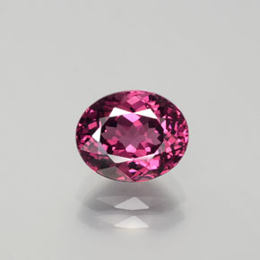 2.36캐럿 천연 라즈베리 레드 로돌라이트 가넷, 타원형 컷, 8.4×6.8 mm, VVS-VS