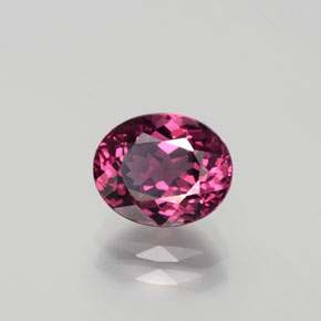 2.36캐럿 천연 라즈베리 레드 로돌라이트 가넷, 타원형 컷, 8.4×6.8 mm, VVS-VS