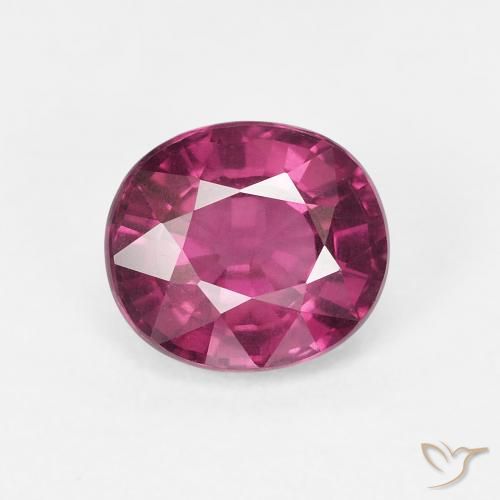 1.82ct 자연스러운 미디엄 퍼플 로돌라이트 가넷, 타원형, VS