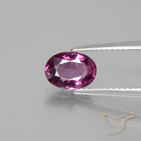 1.50ct 자연스러운 딥 퍼플 로돌라이트 가넷, 타원형, VS