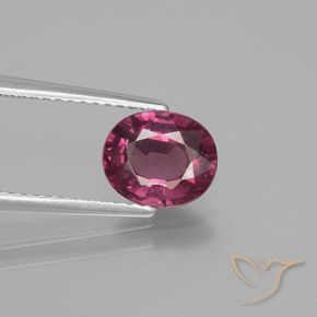 1.64ct 자연스러운 마젠타-핑크 로돌라이트 가넷, 타원형, VS