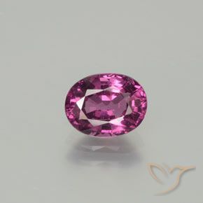 1.48ct 자연스러운 딥 퍼플 로돌라이트 가넷, 타원형, VS