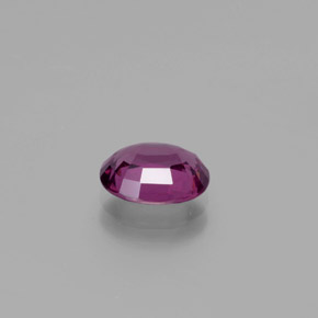 1.51캐럿 천연 붉은빛 퍼플 로돌라이트 가넷, 타원형 컷, 7.8×6.2 mm, VS