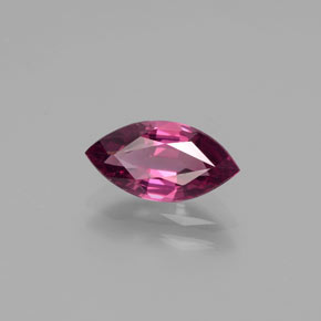 1.71캐럿 천연 라즈베리 레드 로돌라이트 가넷, 마퀴즈, 10.8×5.6 mm, VVS-VS