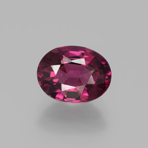1.82캐럿 천연 라즈베리 레드 로돌라이트 가넷, 타원형 컷, 7.9×6.1 mm, VVS-VS