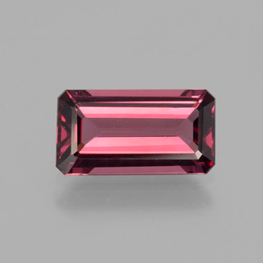 2.32캐럿 천연 라즈베리 레드 로돌라이트 가넷, 에메랄드 컷, 10.7×5.7 mm, VVS-VS