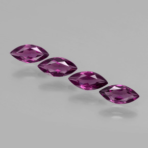 캐럿 천연 라즈베리 레드 로돌라이트 가넷 보석, 마퀴즈, 8×3.9 mm, VS