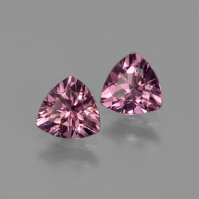 캐럿 천연 퍼플 로즈 로돌라이트 가넷 보석, 트릴리언, 5.1×5.1 mm, VVS-VS