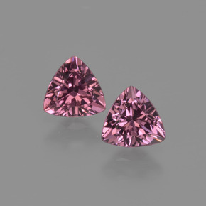 캐럿 천연 퍼플 로즈 로돌라이트 가넷 보석, 트릴리언, 5×4.9 mm, VS
