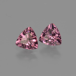 캐럿 천연 퍼플 로즈 로돌라이트 가넷 보석, 트릴리언, 5×4.9 mm, VS
