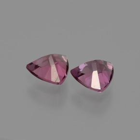 캐럿 천연 퍼플 로즈 로돌라이트 가넷 보석, 트릴리언, 5×4.9 mm, VS