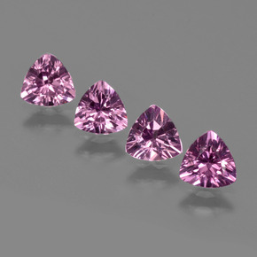 캐럿 천연 퍼플 로즈 로돌라이트 가넷 보석, 트릴리언, 5.1×5 mm, VS