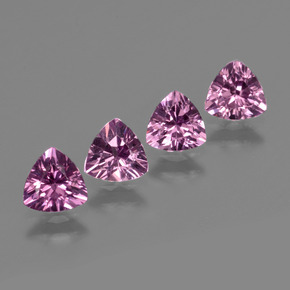 캐럿 천연 퍼플 로즈 로돌라이트 가넷 보석, 트릴리언, 5.1×5 mm, VS