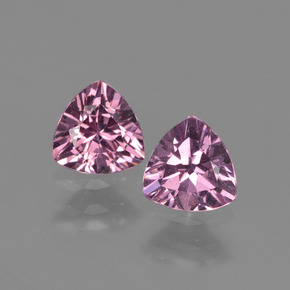 캐럿 천연 퍼플 로즈 로돌라이트 가넷 보석, 트릴리언, 5.2×5.2 mm, VS