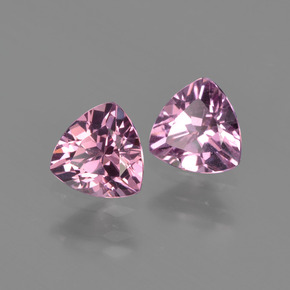 캐럿 천연 퍼플 로즈 로돌라이트 가넷 보석, 트릴리언, 5.2×5.2 mm, VS