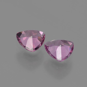 캐럿 천연 퍼플 로즈 로돌라이트 가넷 보석, 트릴리언, 5.2×5.2 mm, VS