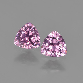 캐럿 천연 퍼플 로즈 로돌라이트 가넷 보석, 트릴리언, 5.1×5.1 mm, VVS