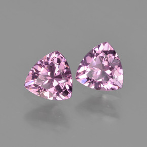 캐럿 천연 퍼플 로즈 로돌라이트 가넷 보석, 트릴리언, 5.1×5.1 mm, VVS