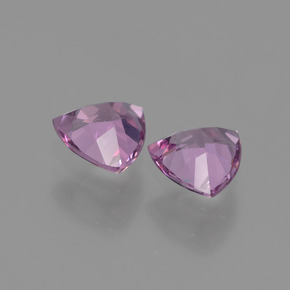 캐럿 천연 퍼플 로즈 로돌라이트 가넷 보석, 트릴리언, 5.1×5.1 mm, VVS