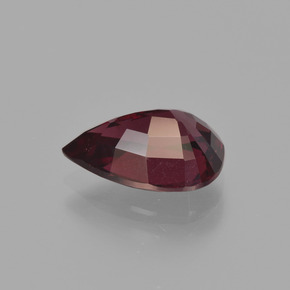 2.60캐럿 천연 라즈베리 레드 로돌라이트 가넷, 배 모양, 10.4×7.2 mm, VS