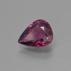 1.49캐럿 천연 라즈베리 레드 로돌라이트 가넷, 배 모양, 8.2×6.3 mm, VVS-VS