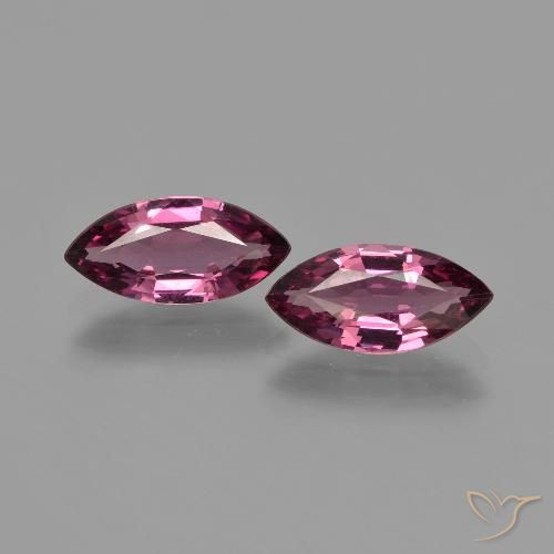 2.30캐럿 천연 라베리 레드 로돌라이트 가넷 보석, 마퀴즈, 10×4.8 mm, VS
