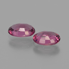 1.88캐럿 천연 미디엄 퍼플 로돌라이트 가넷 보석, 타원형 컷, 7.1×5.2 mm, VS