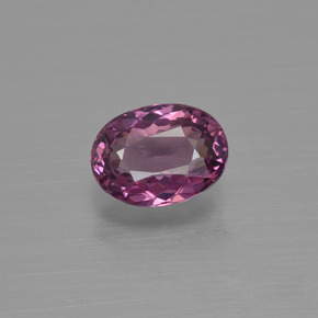 1.00캐럿 천연 라즈베리 레드 로돌라이트 가넷, 타원형 컷, 6.8×5 mm, VVS-VS