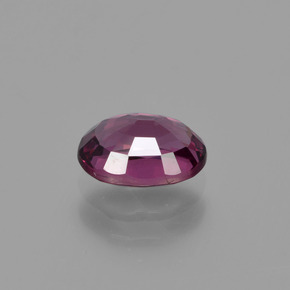 1.14캐럿 천연 다크 퍼플 로돌라이트 가넷, 타원형 컷, 7.1×5.2 mm, VVS-VS