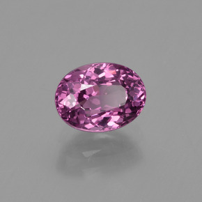 1.40캐럿 천연 라즈베리 레드 로돌라이트 가넷, 타원형 컷, 7.1×5.4 mm, VVS-VS