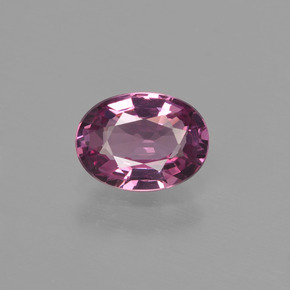 1.08캐럿 천연 라즈베리 레드 로돌라이트 가넷, 타원형 컷, 7.3×5.4 mm, VVS-VS
